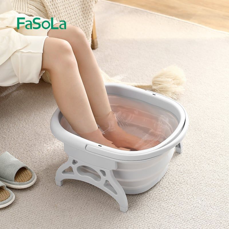 Chậu ngâm chân gấp gọn có giá đỡ FSLYF-337
