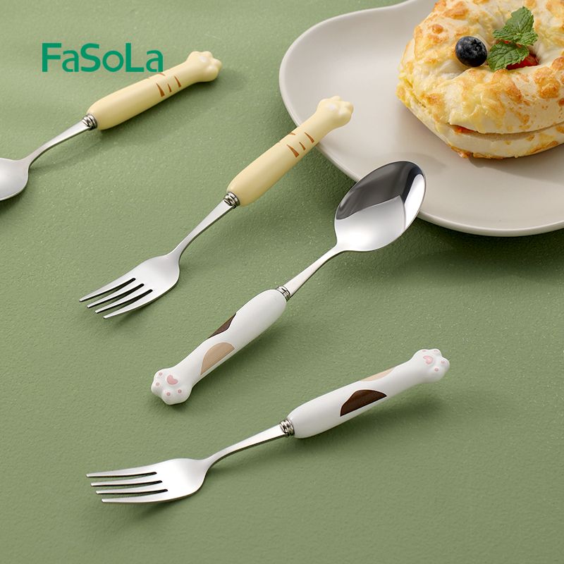 Muỗng nĩa chân mèo inox 304 FSLYF-330