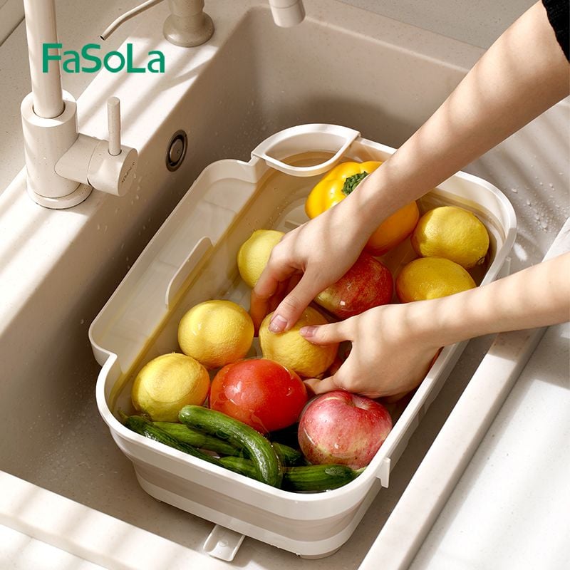 Rổ úp chén đĩa ly gấp gọn FSLPS-614