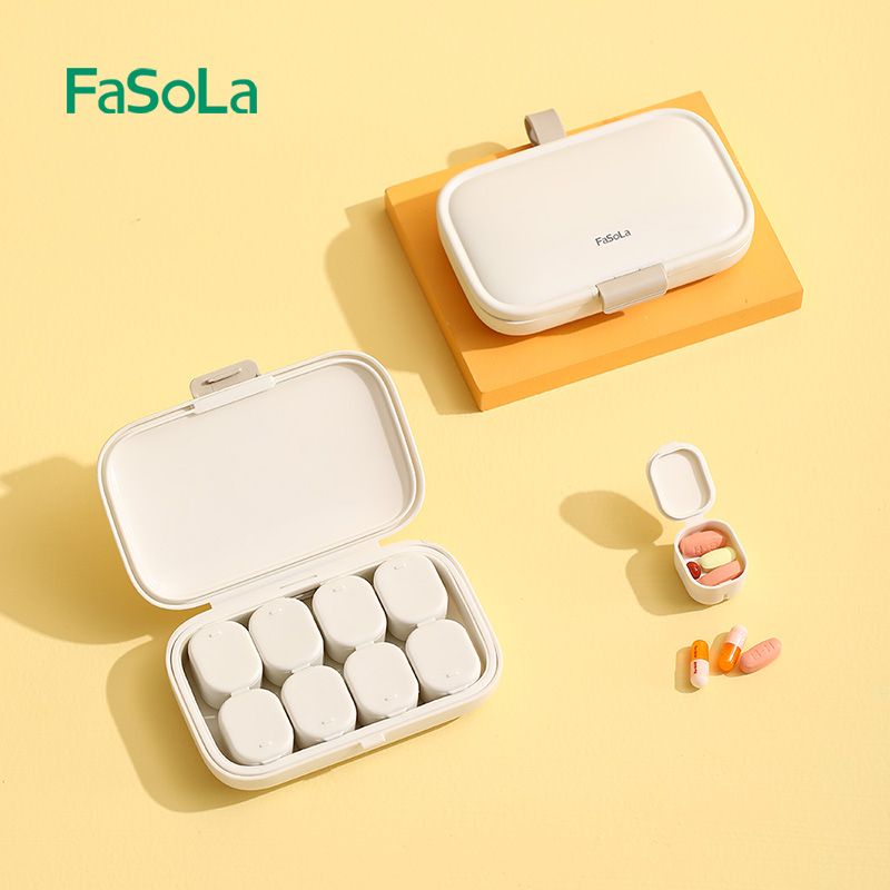 Hộp chia thuốc bỏ túi 8 ô FSLYL-076