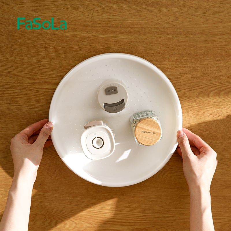Đĩa đựng chai lọ hũ gia vị xoay 360 độ FSLPS-613