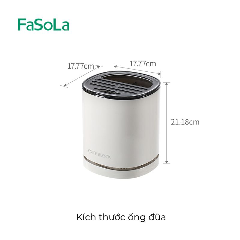 Ống đựng đũa dao kéo đồ làm bếp xoay 360 độ FSLPS-623