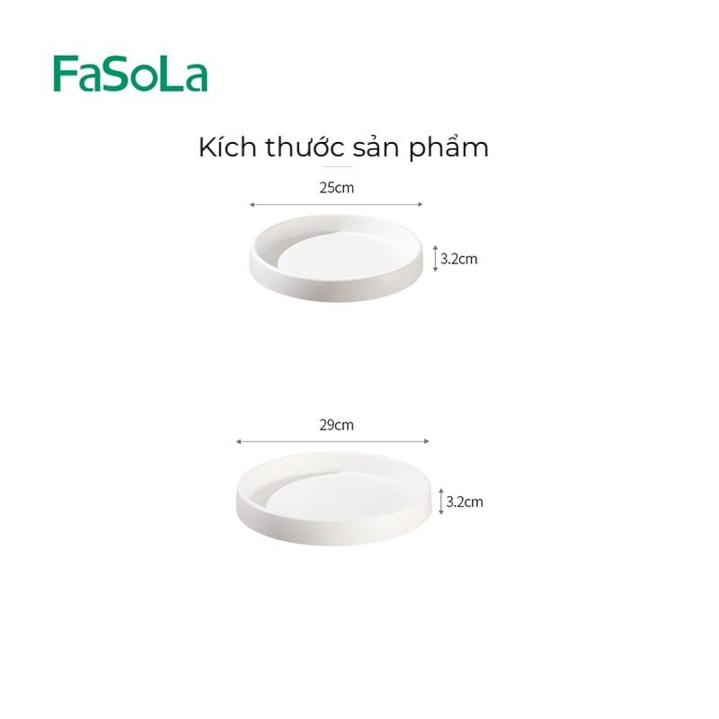 Đĩa đựng chai lọ hũ gia vị xoay 360 độ FSLPS-613