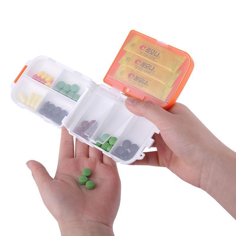 Hộp chia thuốc 3 tầng bỏ túi FSLJJ-010