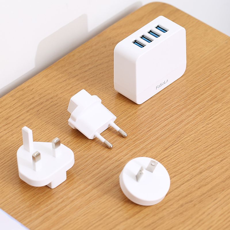 Bộ sạc USB nhiều chấu cắm đa dụng (dùng đa quốc gia) FSLDZ-246