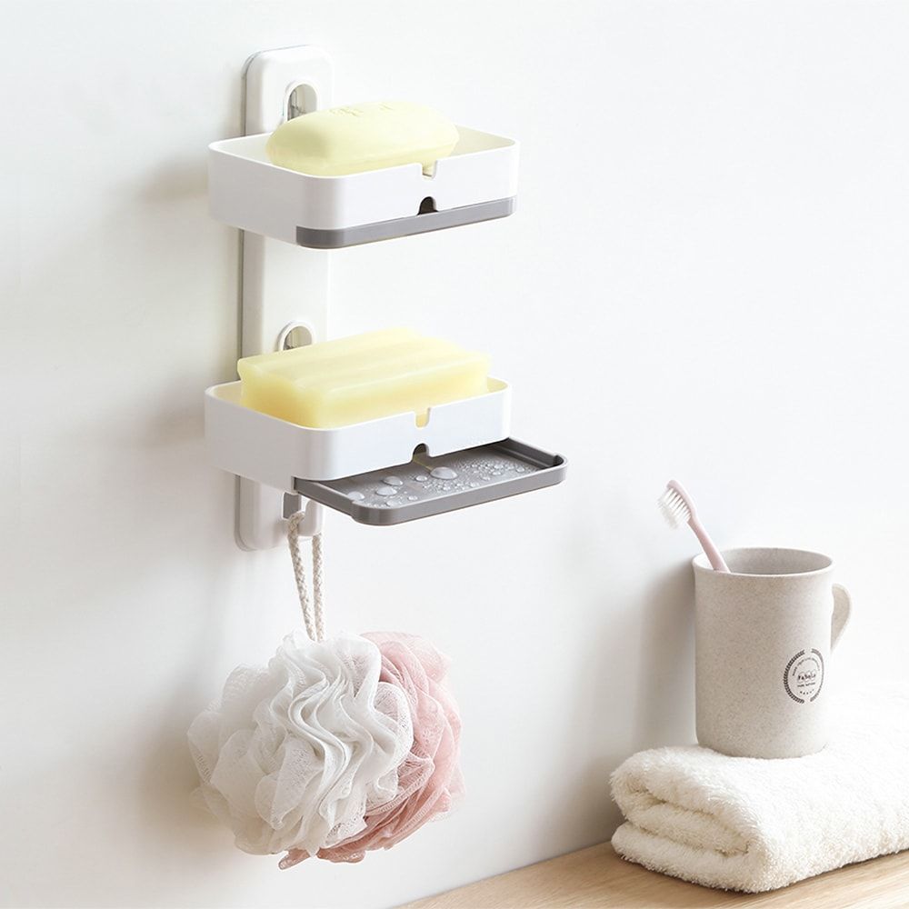 Bộ giá treo phòng tắm trắng xám FSLRY-283