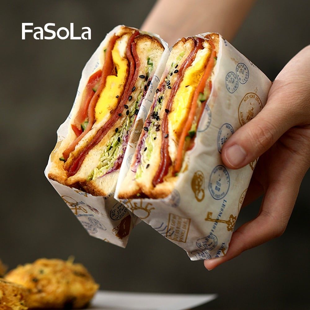 Giấy sáp không thấm dầu gói sandwich (50 tờ) FSLDZ-512