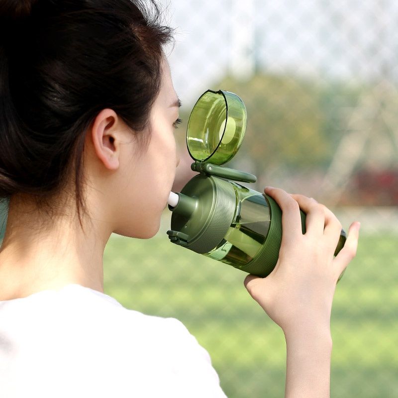 Bình nước thể thao kèm ống hút FSLSH-141C-142C