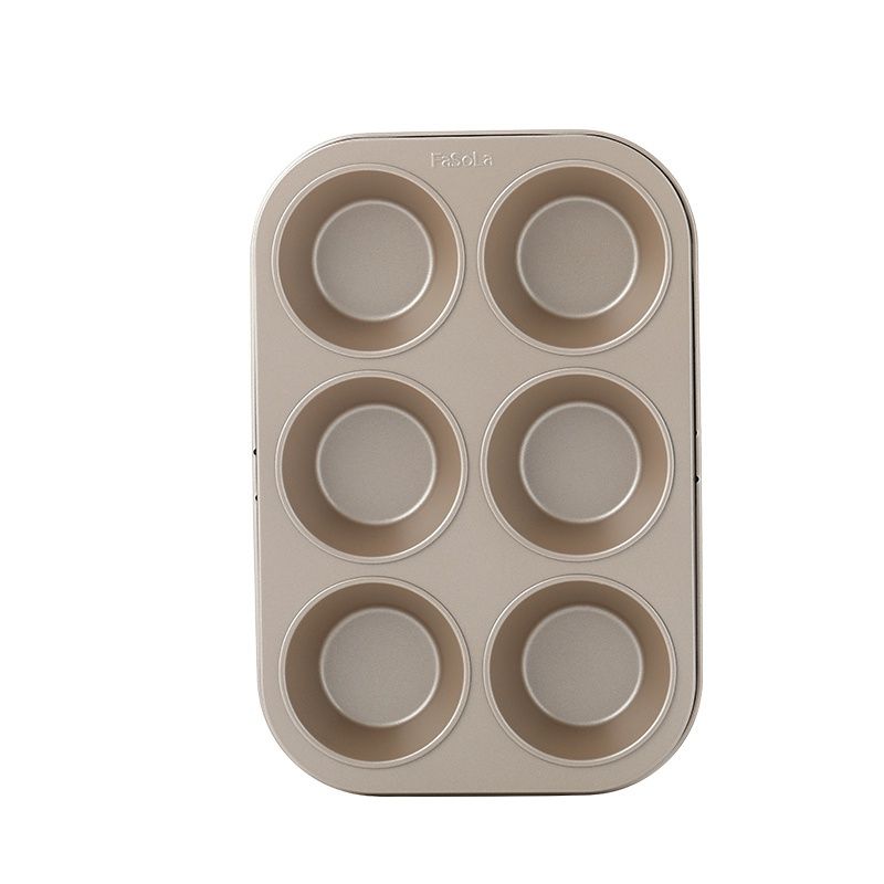 Khuôn nướng bánh cupcake muffin (6 ô tròn) FSLDZ-223