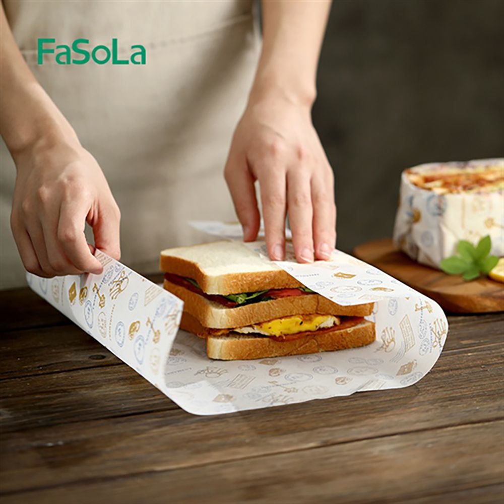 Giấy sáp không thấm dầu gói sandwich (50 tờ) FSLDZ-512
