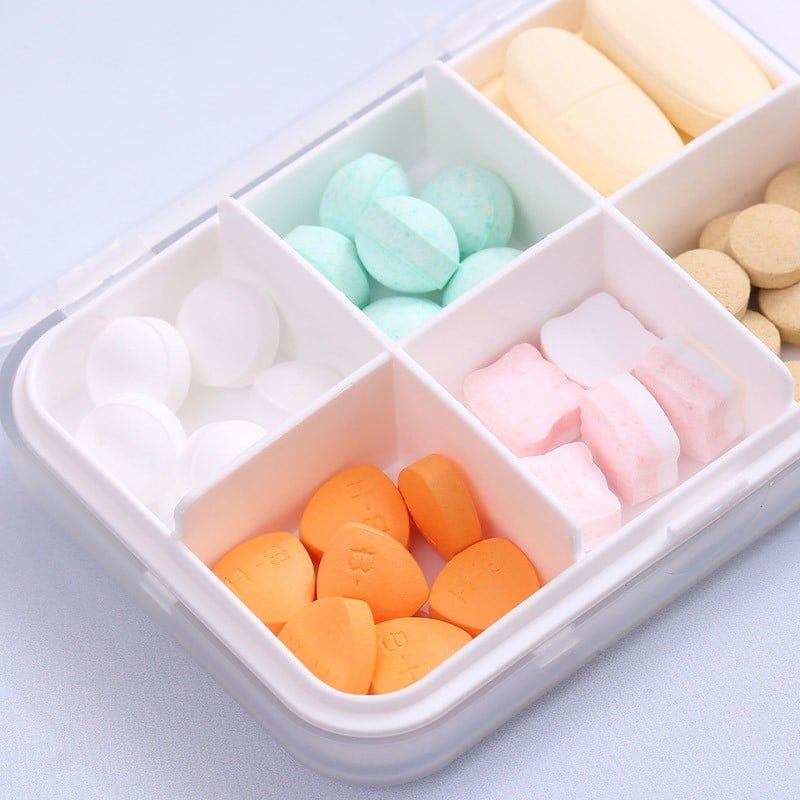 Hộp chia thuốc bỏ túi (6 ngăn) FSLYF-033