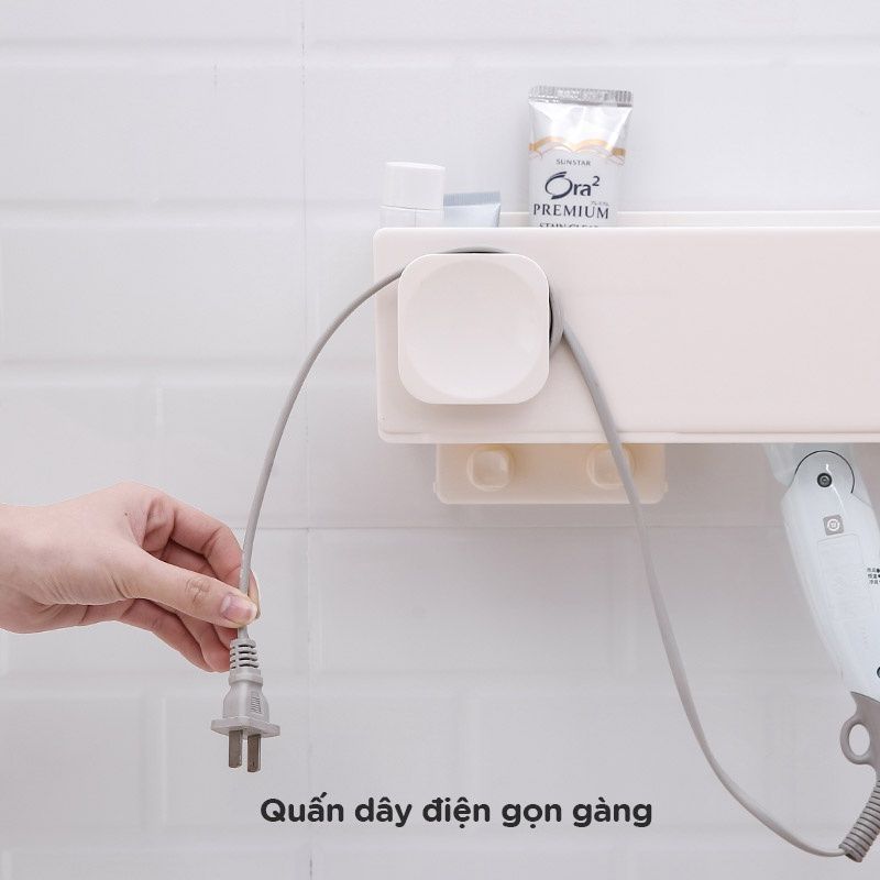 Giá kệ phòng tắm - mẫu giá treo máy sấy tóc FSLQJ-0174