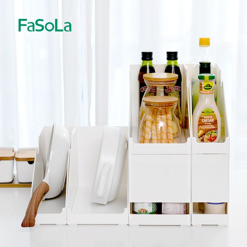 Khay tam giác chia ngăn tủ, phân loại đồ bếp, sắp xếp chai lọ FSLYF-071