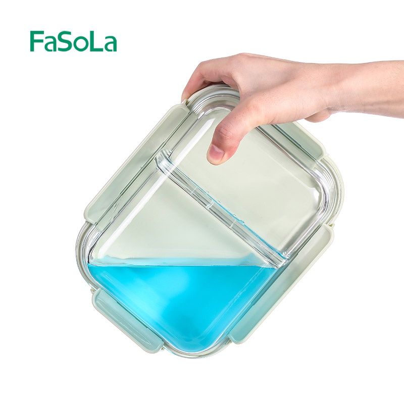 Hộp thủy tinh bảo quản thực phẩm 2 ngăn FSLSH-169