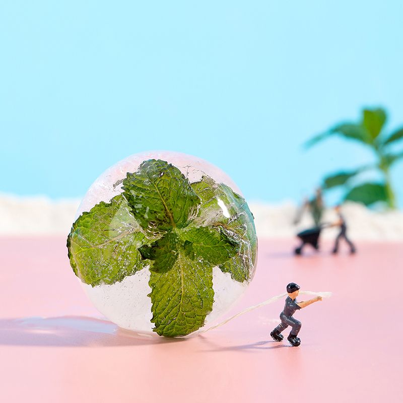 Khay làm đá, trà, kem trái cây 3 viên tròn silicone Fasola FSLYL-006