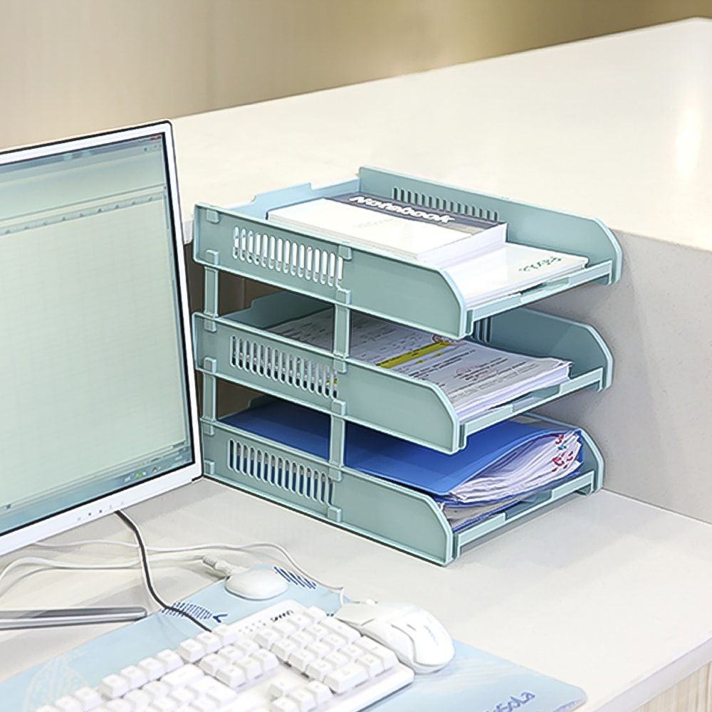 Giá đựng tài liệu hồ sơ văn phòng 2 tầng FSLDZ-034