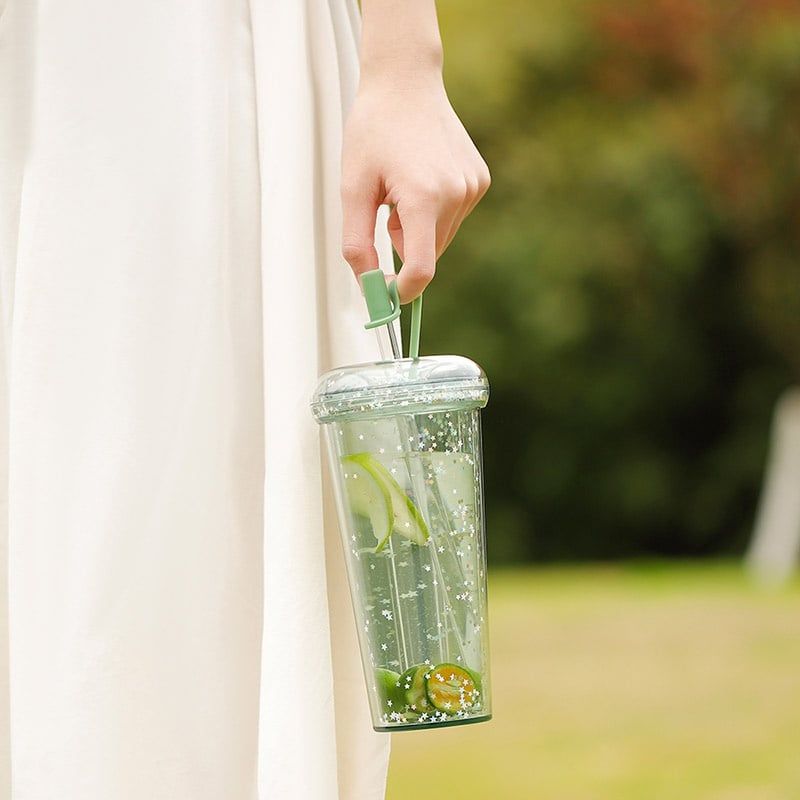 Donut series - Ly có ống hút FSLSH-224