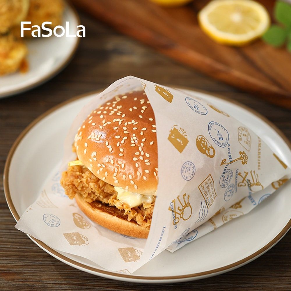 Giấy sáp không thấm dầu gói sandwich (50 tờ) FSLDZ-512