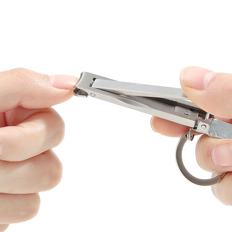 Đồ bấm móng tay dạng móc khóa bằng thép không gỉ FSLJY-013
