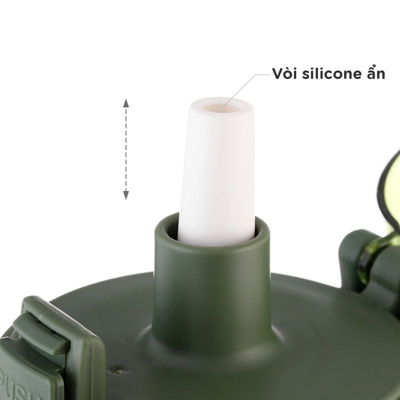 Bình nước thể thao kèm ống hút FSLSH-141C-142C