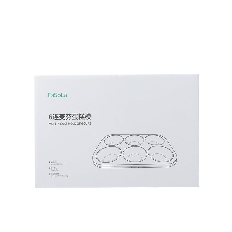 Khuôn nướng bánh cupcake muffin (6 ô tròn) FSLDZ-223