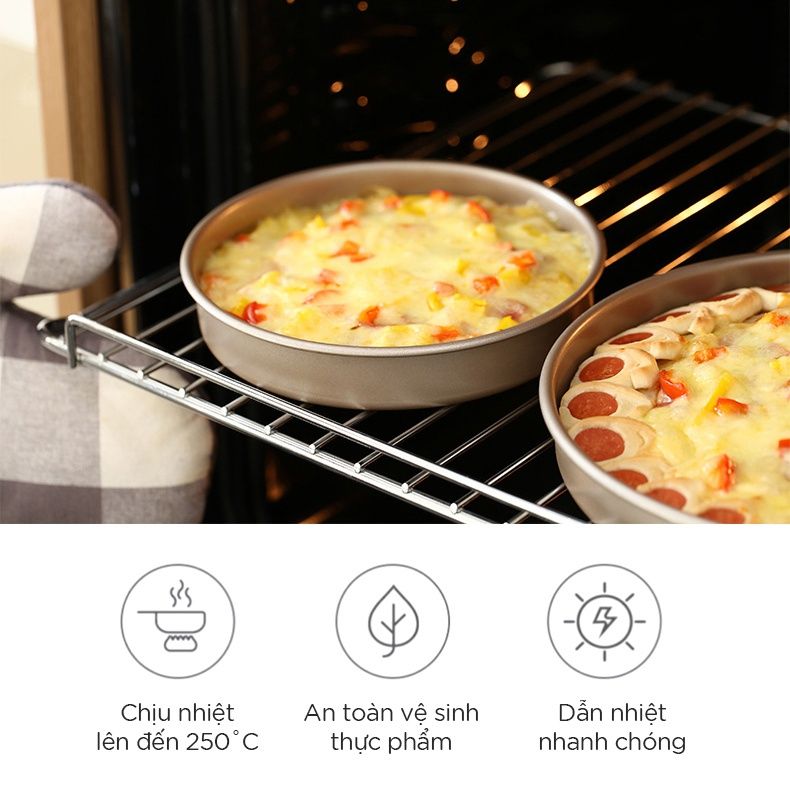Khuôn nướng bánh pizza (6-8 inch) FSLDZ-228