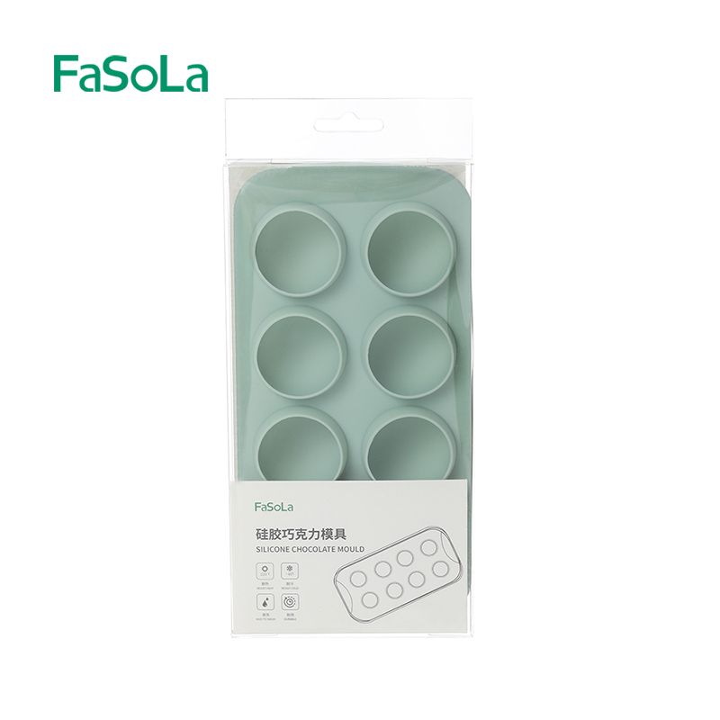 Khay làm đá, chocolate hình kim cương ngôi sao silicone 8 viên Fasola FSLJY-305