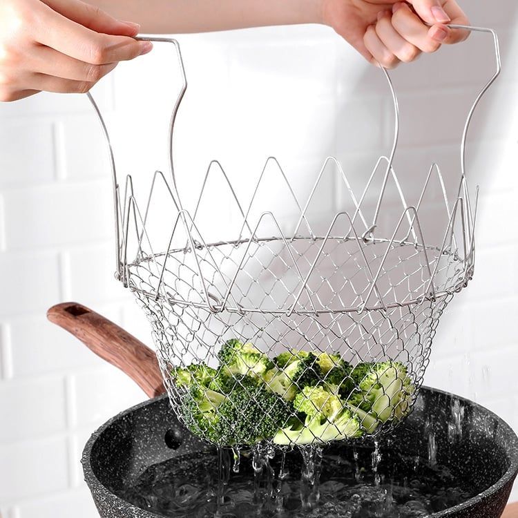 Lưới chiên thực phẩm, luộc rau bằng thép không gỉ FSLSH-152