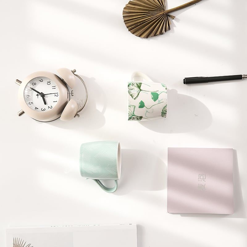 Ly sứ thủ công vân hoa lá FSLSH-057