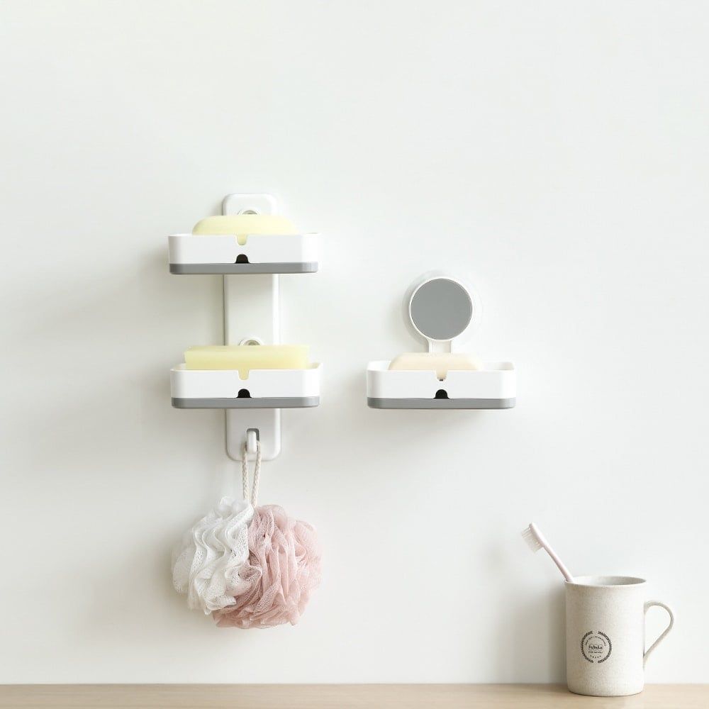 Bộ giá treo phòng tắm trắng xám FSLRY-283