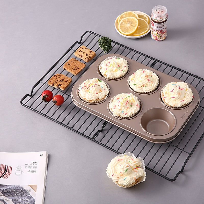 Khuôn nướng bánh cupcake muffin (6 ô tròn) FSLDZ-223