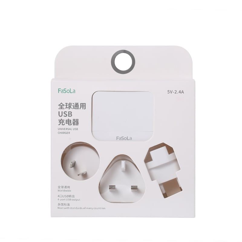 Bộ sạc USB nhiều chấu cắm đa dụng (dùng đa quốc gia) FSLDZ-246