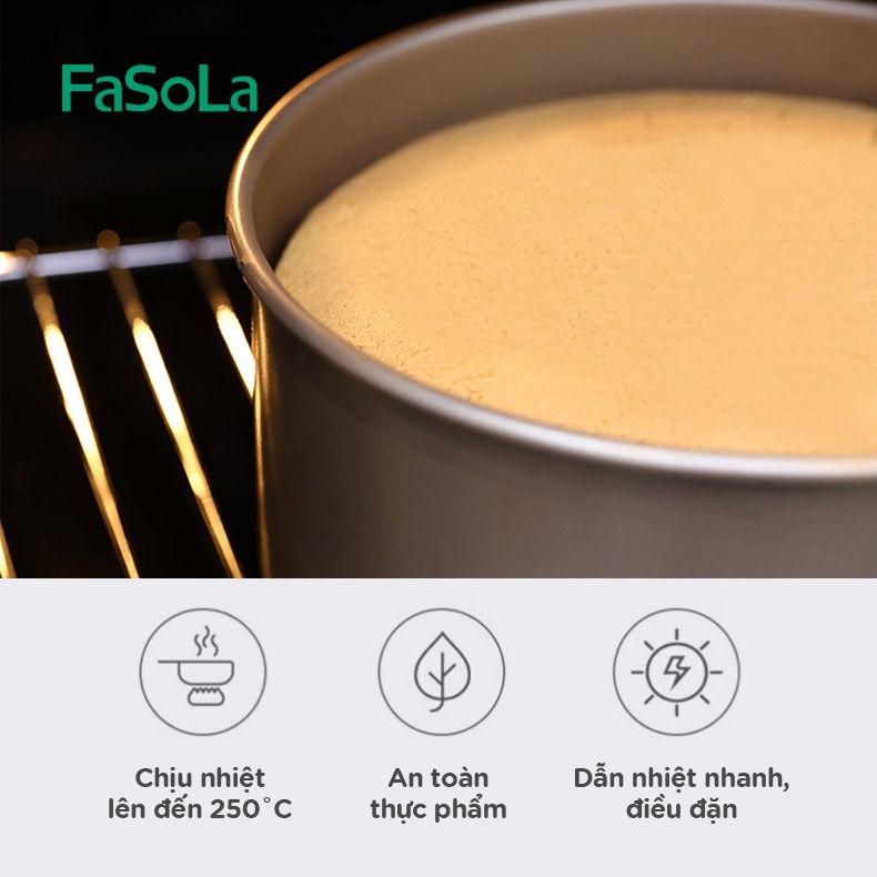 Khuôn nướng bánh tròn bằng thép carbon chống dính FSLDZ-224