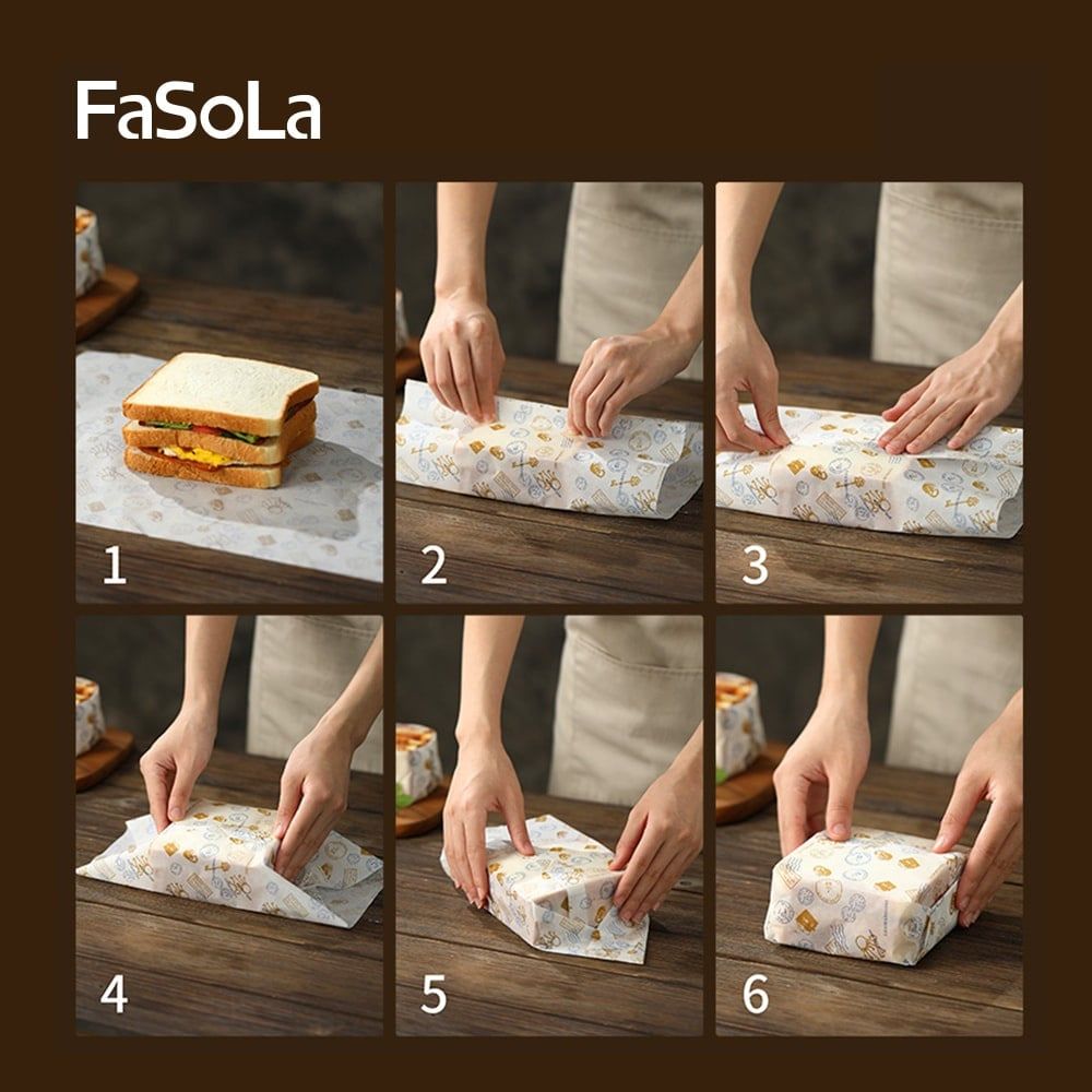 Giấy sáp không thấm dầu gói sandwich (50 tờ) FSLDZ-512