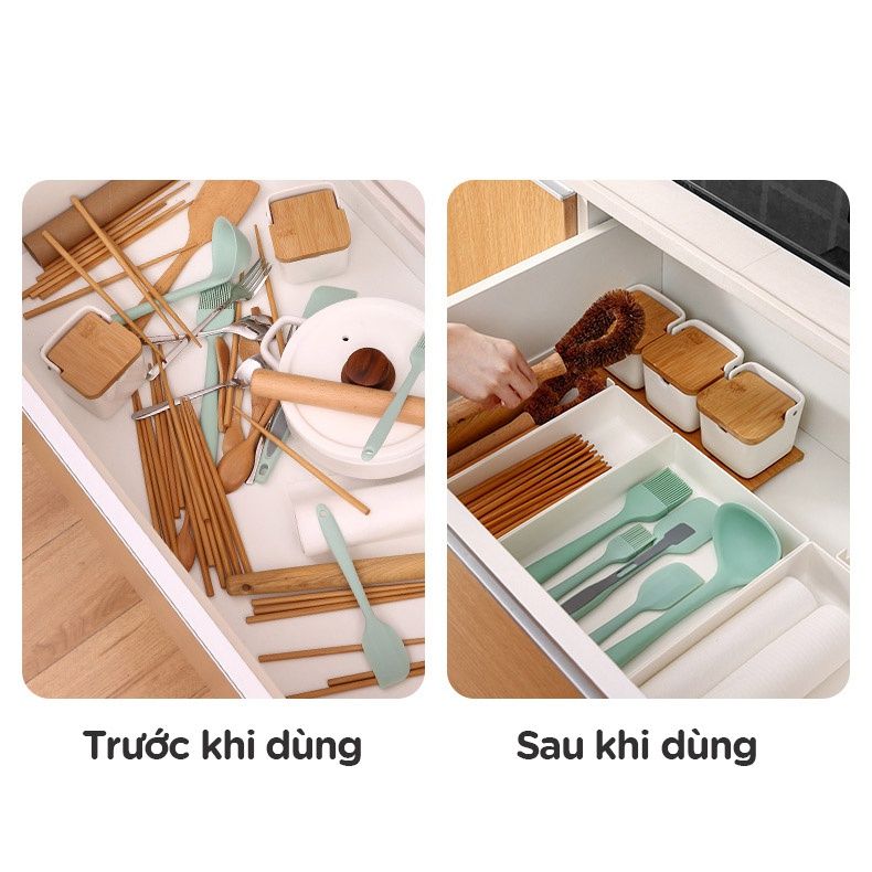 Hộp lưu trữ chia ngăn tủ bếp FSLYF-076