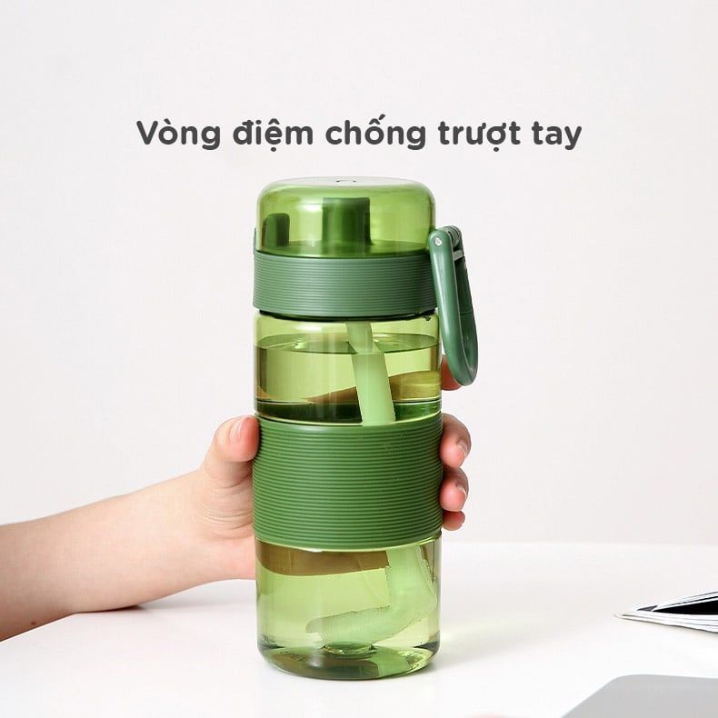 Bình nước thể thao kèm ống hút FSLSH-141C-142C