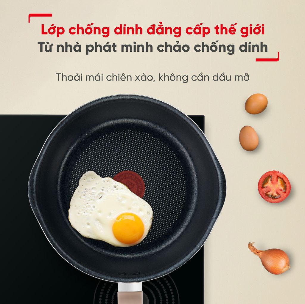 Chảo nồi có nắp chống dính đa năng Tefal One Pick Pot Pan 3 trong 1