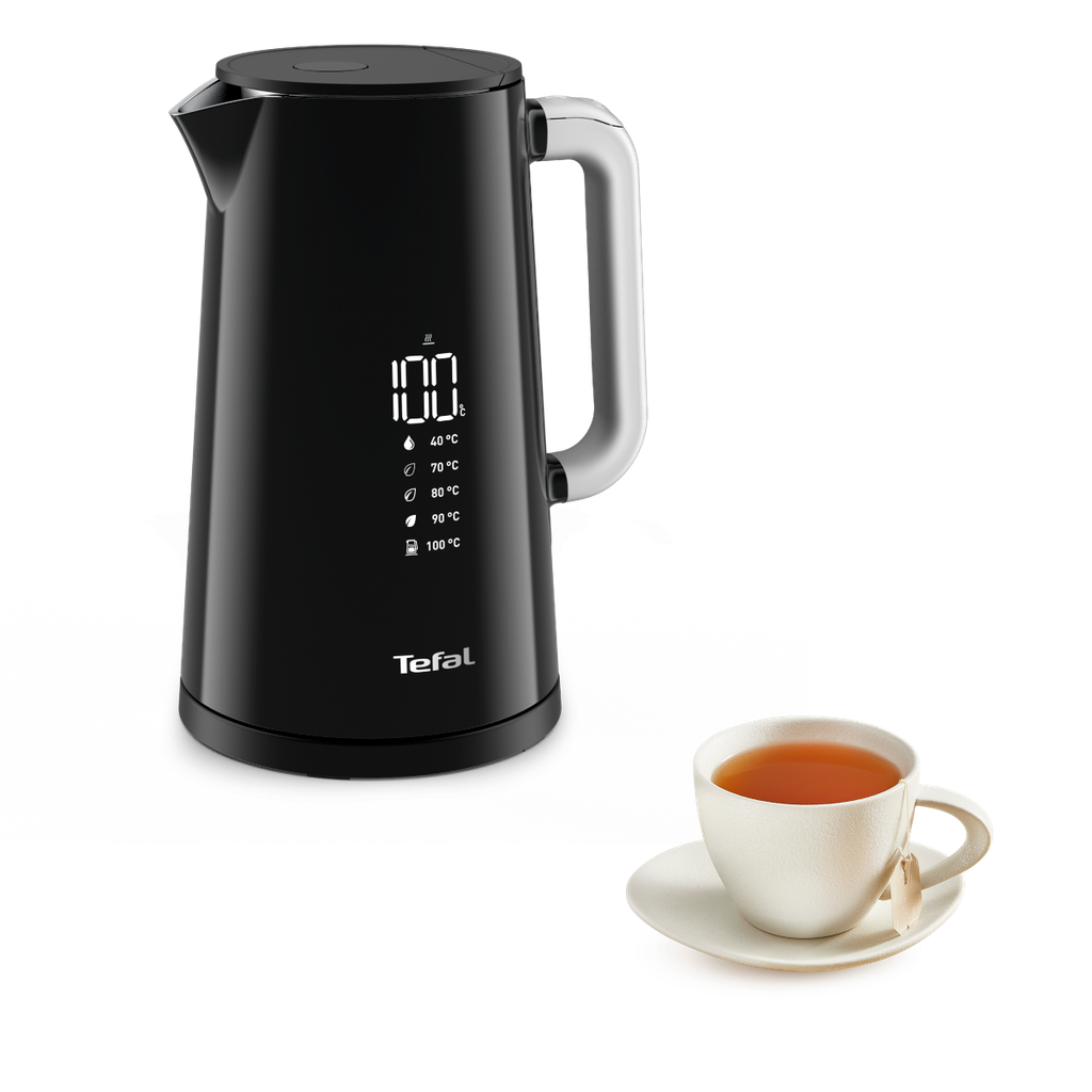 Bình đun siêu tốc hiển thị nhiệt độ 1.7L Tefal Smart&Light KO850810