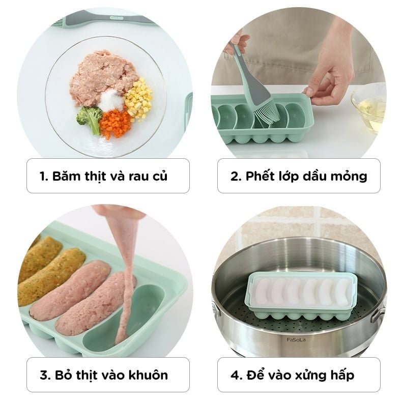 Khuôn làm xúc xích silicone FSLSH-101