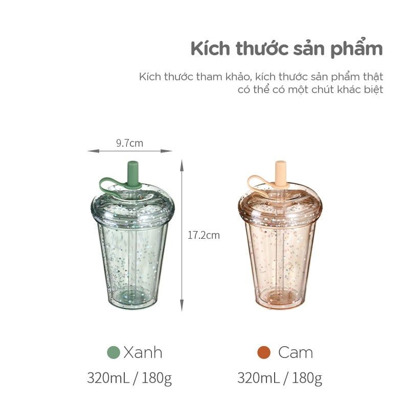 Donut series - Ly có ống hút FSLSH-224