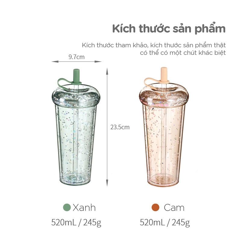 Donut series - Ly có ống hút FSLSH-224