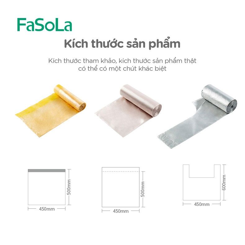 Túi đựng rác màu ánh kim (bộ ba cuộn) FSLQJ-0136