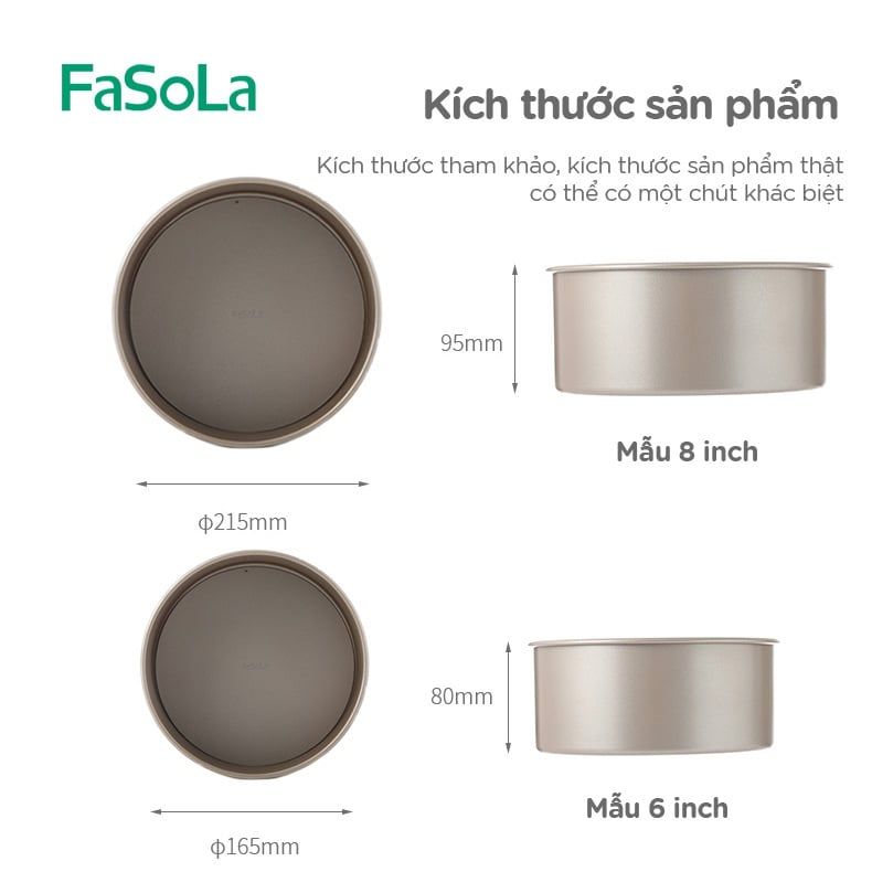 Khuôn nướng bánh tròn bằng thép carbon chống dính FSLDZ-224
