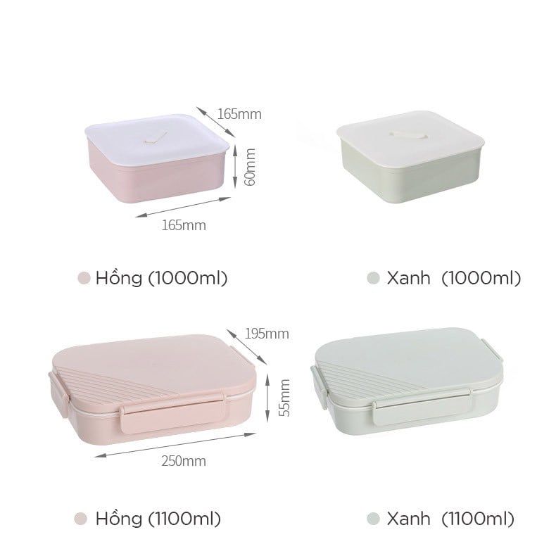 Hộp cơm văn phòng chia ngăn FSLSH-161-162