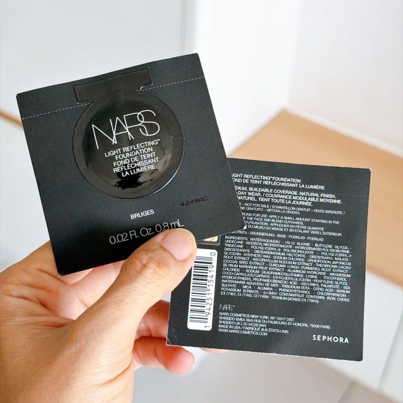  Sample Kem Nền Nars Light Reflecting Foundation - Màu Light 3.75 Bruges 0.8ml 