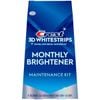 Miếng dán trắng răng Crest 3D Whitestrips Monthly Brightener Maintenance Kit 1M