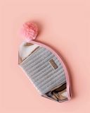  Túi Đựng Mỹ Phẩm Benefit Roller Dome Makeup Bag With Pom Pom 