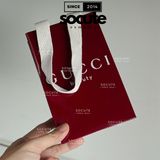  Túi Giấy Gucci Đỏ 17x11x6 