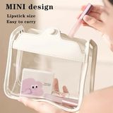  Cọ Tô Son Môi Đầu Tròn Bằng Silicone Đàn Hồi Không Nhòe - Hồng Gradient Trong Suốt Mini 