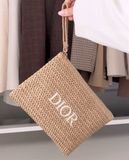  Túi Cói Dior 22.5x17.5 Fullbox - Gift Mới 2025 